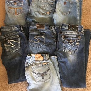 Miss Me, Guess, Lucky, Silver and Tommy Hilfigure